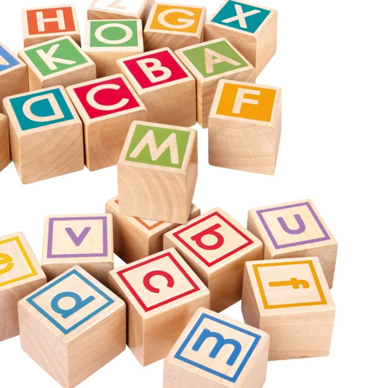 Hape Pull Along Cart With Stacking Blocks thumbnail 3