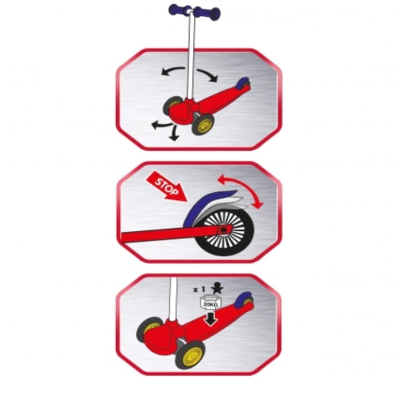 Smoby Spidey 3w Twist Scooter thumbnail 3