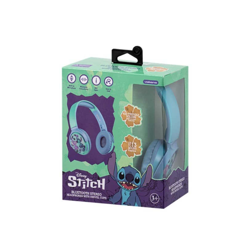 Disney Stitch Bluetooth Wireless Stereo Headphones thumbnail 4