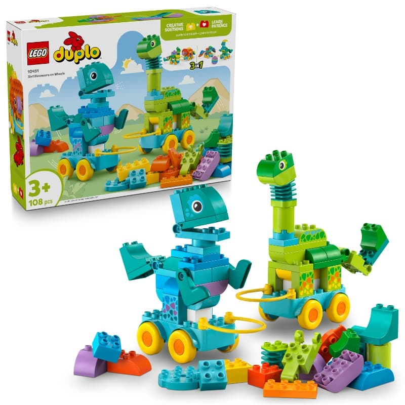 LEGO DUPLO – 3in1 Dinosaurs on Wheels