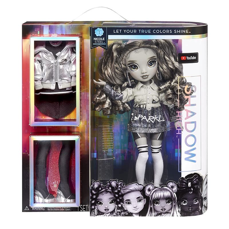Rainbow High Nicole Steel Grayscale Fashion Doll Series 1