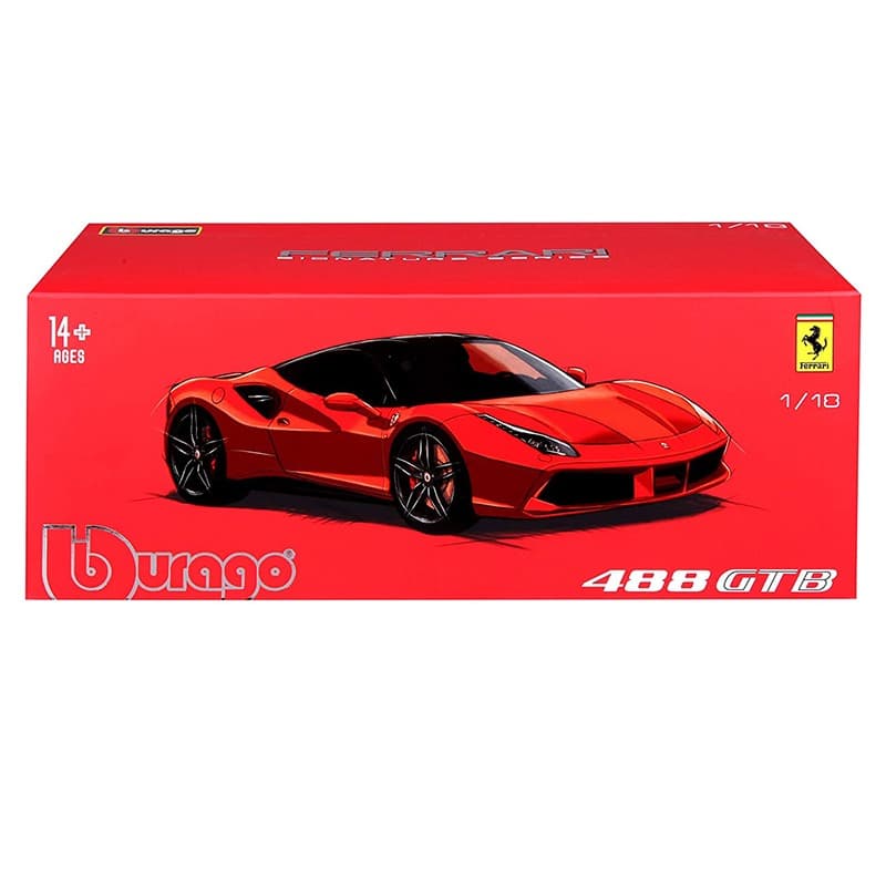 Bburago Ferrari 488 GTB Car - Red