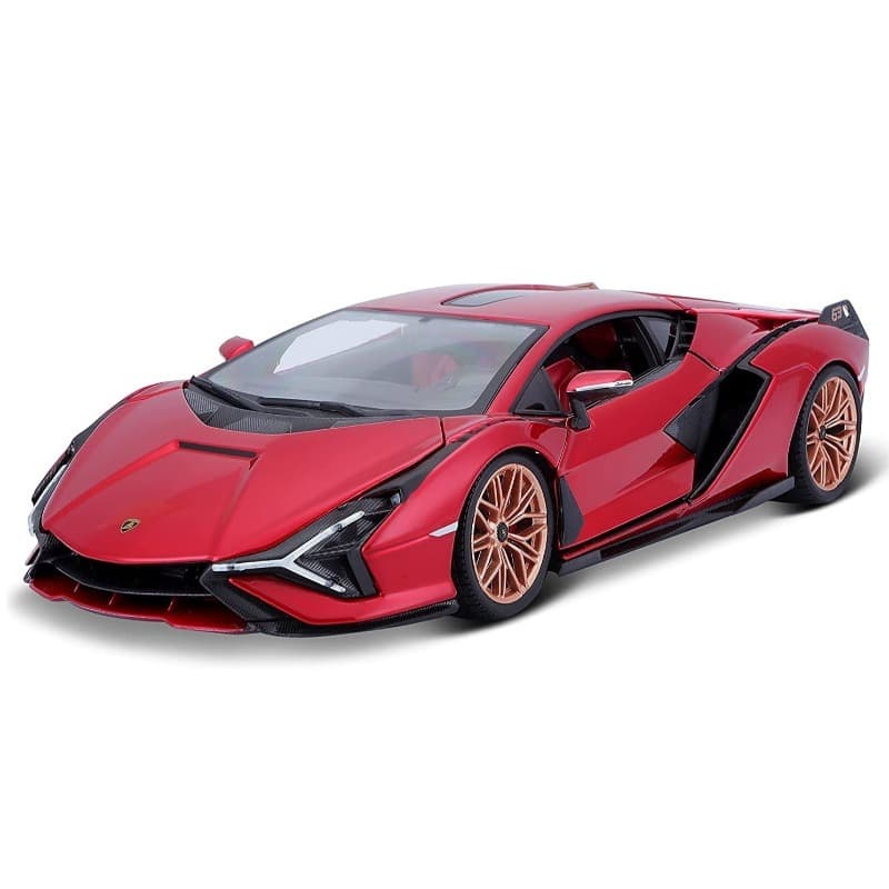 Bburago Lamborghini Sian FKP 37 Metallic - Red thumbnail 2