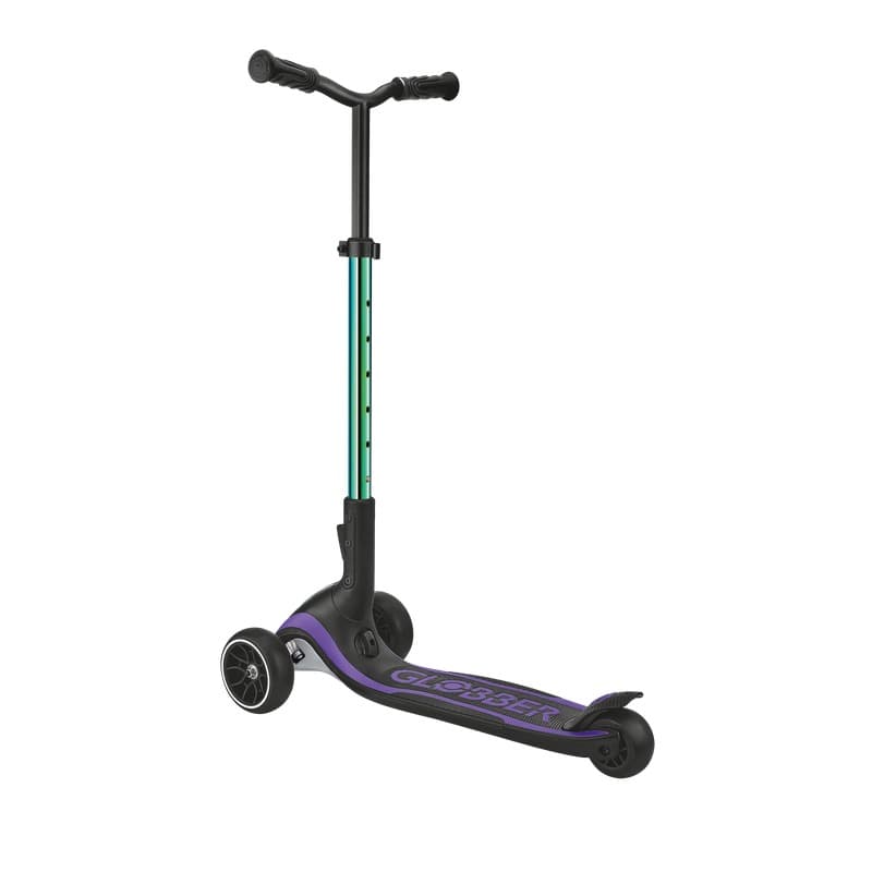 Globber Ultimum Premium Kids Scooter Foldable Adjustable 3 Wheel Ride On Neo Chrome Edition thumbnail 2