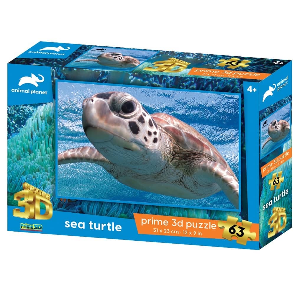 Animal Planet Sea Turtle Prime 3D Puzzle - 63 Pcs