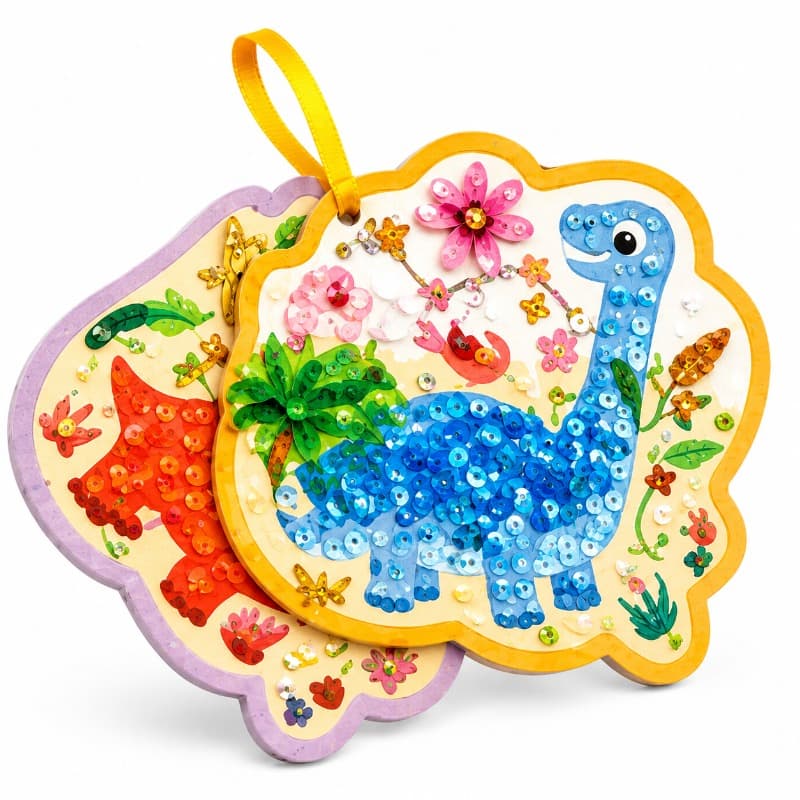Joycat Dinosaur Poke In Art Craft Kit Diy Fabric Craft Toy for Kids