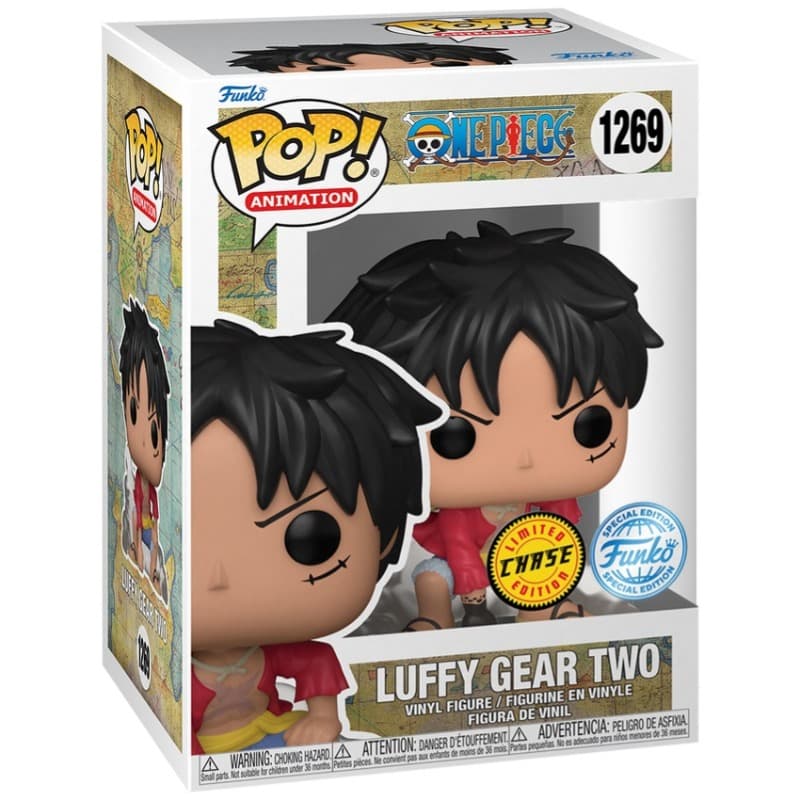 Funko Pop Animation Luffy Gear Two with chase thumbnail 2