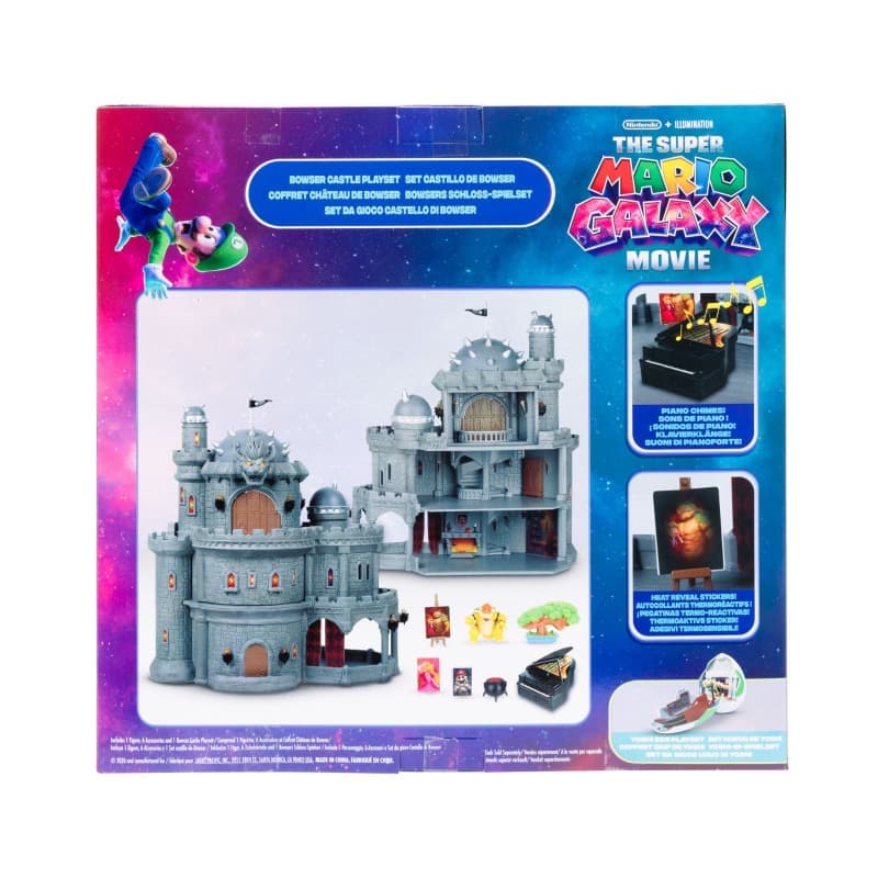 Nintendo Super Mario Galaxy Movie Deluxe Bowser's Castle Playset thumbnail 3
