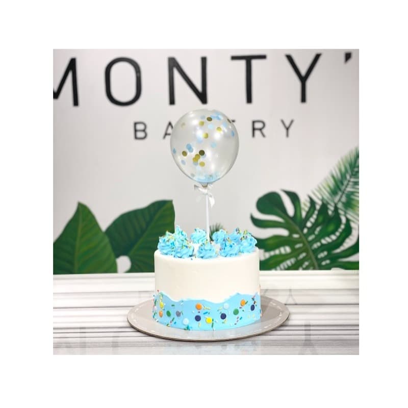 Monty's Blue Confetti Cake