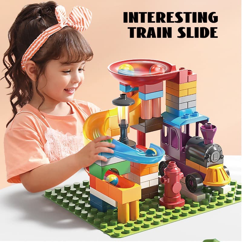 Feelo Fun Mini Train Ride Big Building Blocks | 76 Pieces thumbnail 3