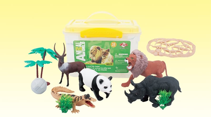 Animal World Jungle Animals Set - 10 Pcs thumbnail 2