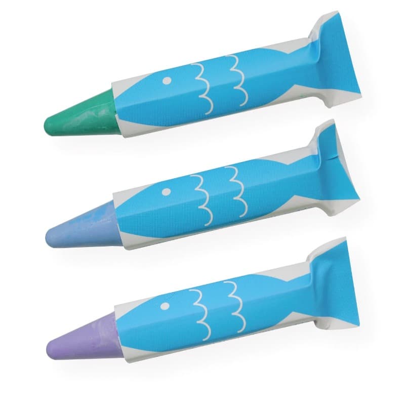 Kitpas Bath Crayons 3 Colors - Fish thumbnail 2