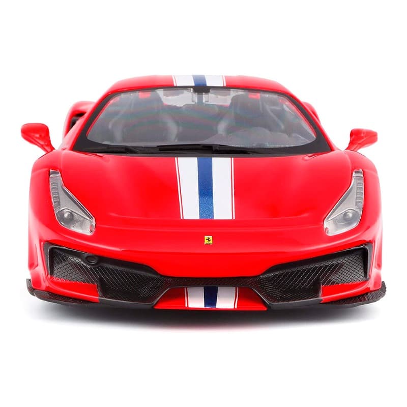 Burago Ferrari R and B Pista 488 Diecast - Red thumbnail 3