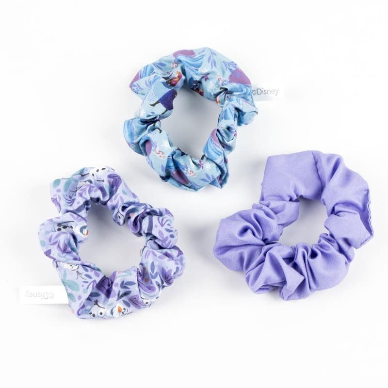 Disney Hair Accessories Fabric Scrunchie Frozen For Kids - 3 Pcs