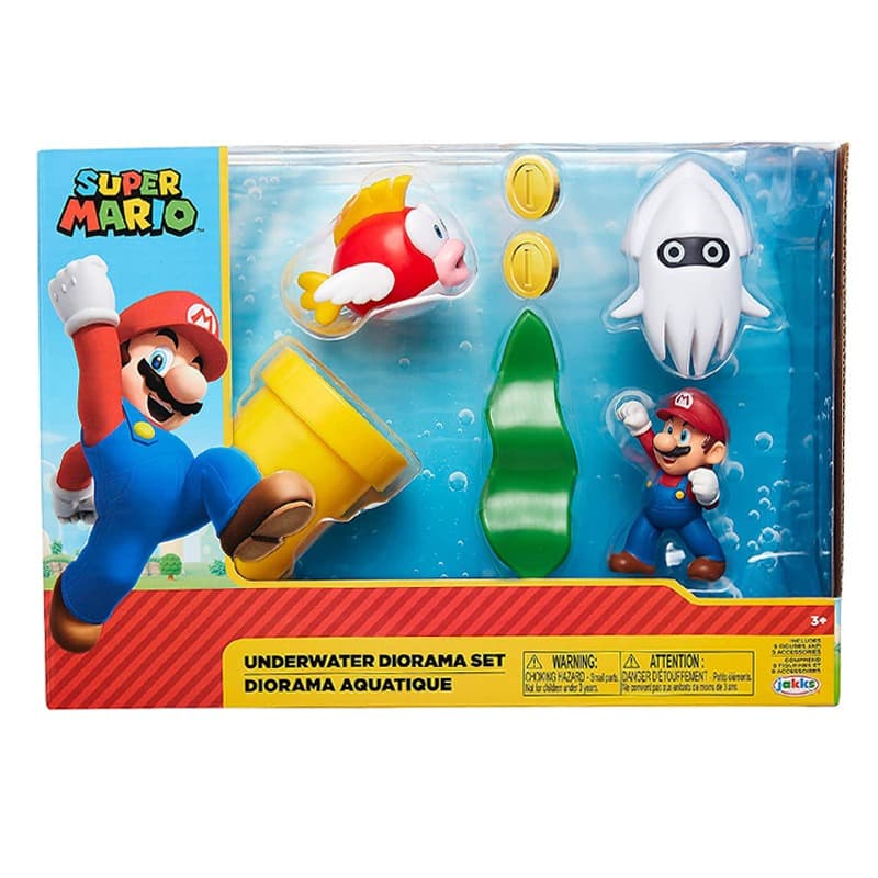 Super Mario - Underwater Diorama Play Set thumbnail 4