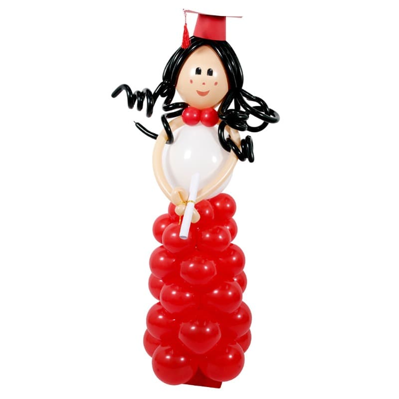 Graduation Decoration Balloon - Red Girl
