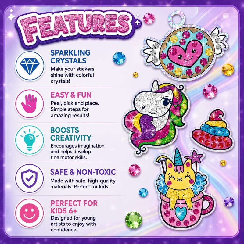 Paulinda Crystal Painting Unicorn For Kids thumbnail 5