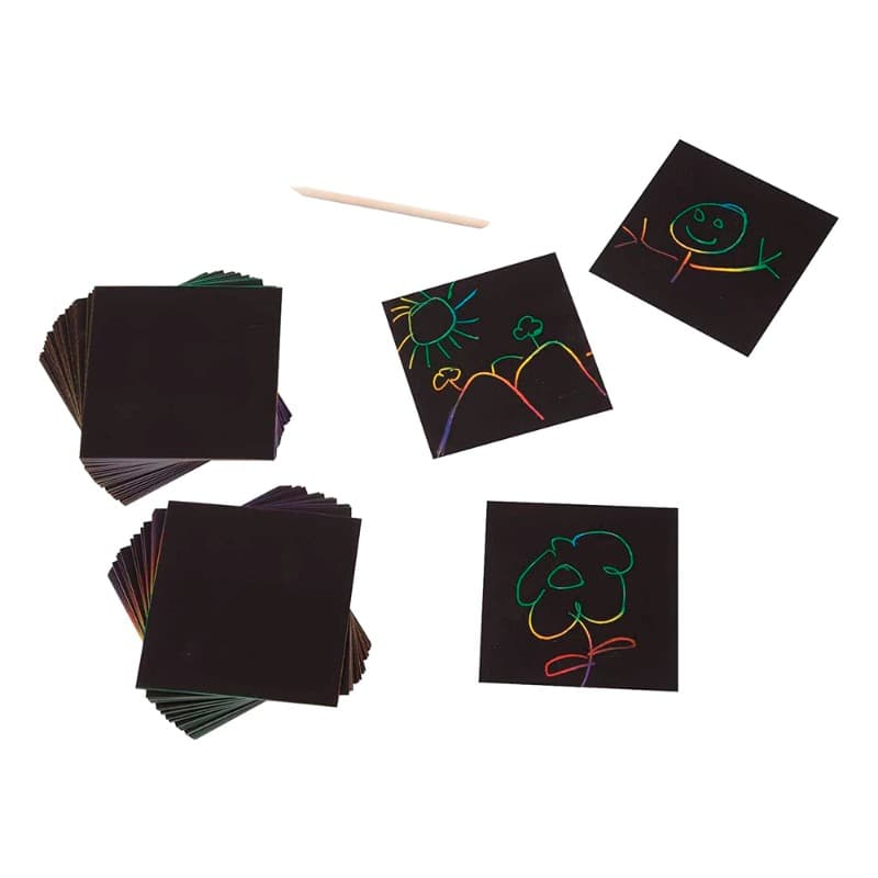 Melissa and Doug Rainbow Mini Scratch Art Notes thumbnail 2