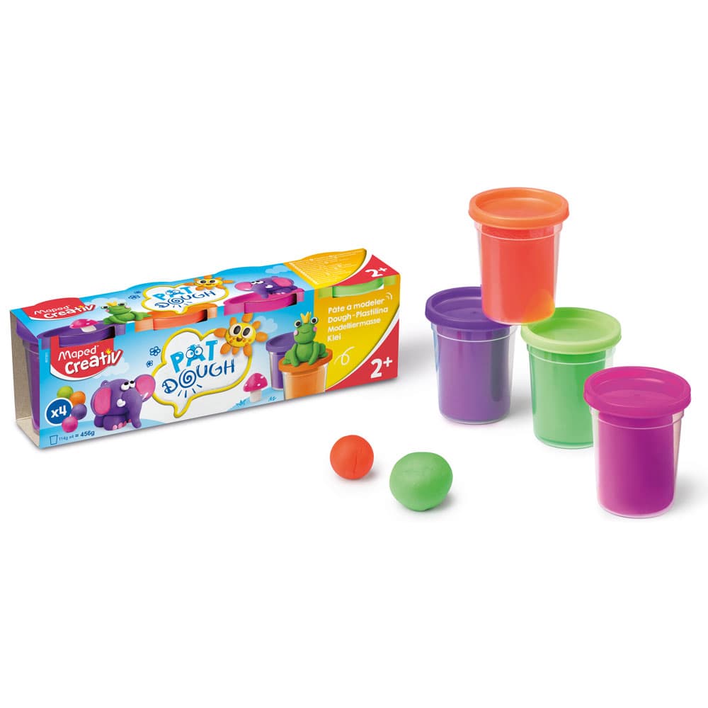 Maped Creativ Modelling Dough Set - 4 Pcs