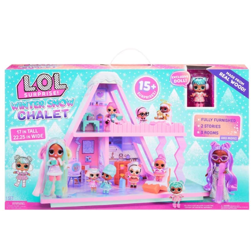 LOL Surprise Winter Snow Chalet With 15 Surprise