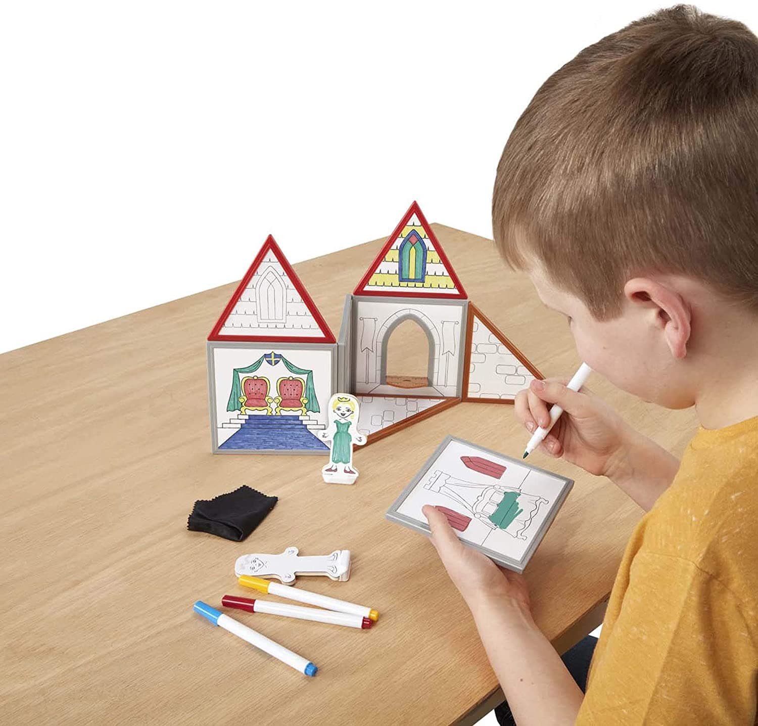 Melissa and Doug Magnetic Draw and Build Castle thumbnail 4