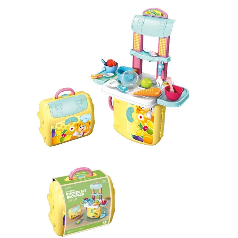 YOU JIA XIN Kitchen Set Backpack 2 in 1 Role Play Toy thumbnail 3