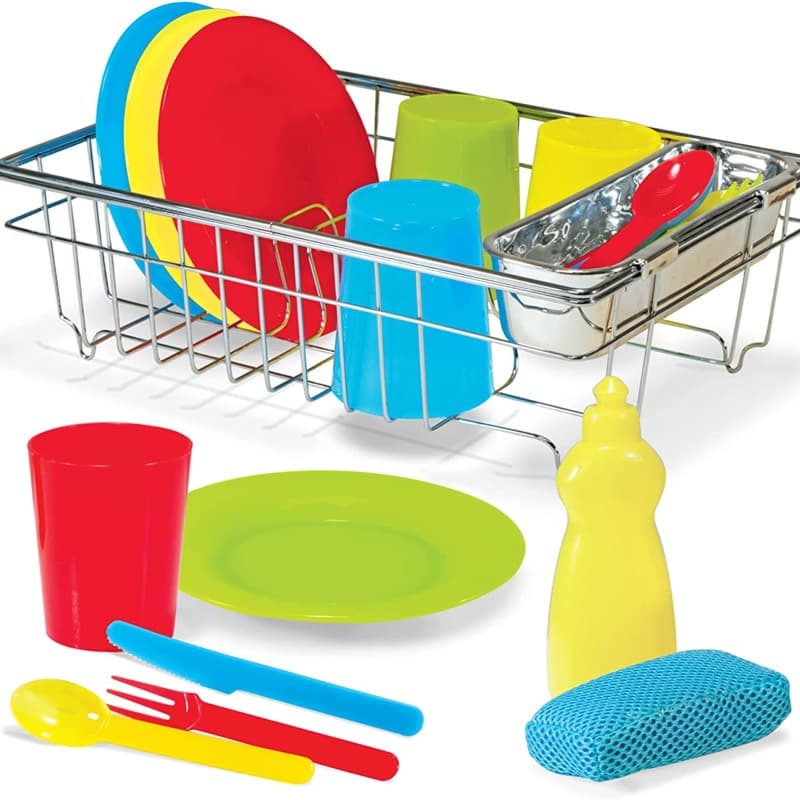 Melissa And Doug Wash And Dry Dish Set thumbnail 2