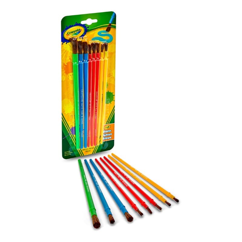 Crayola Brush Set Blister Pack 8 Count For Kids thumbnail 2