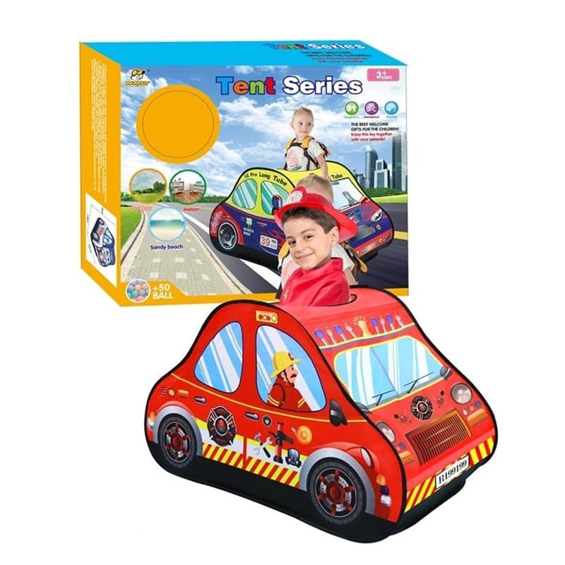 Babysit Red Car Tent - 50 Balls