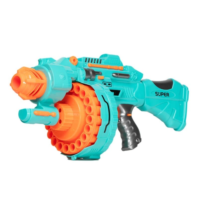 Super Gun Soft Bullet Toy - Green/Orange thumbnail 3