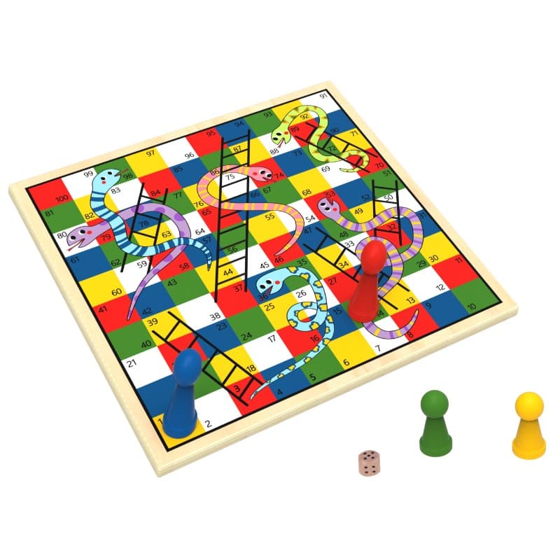 Tooky Toy 2 In 1 Games Ludo w Snakes Ladders thumbnail 2