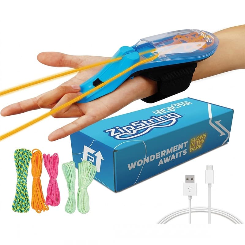 ZipString Aracna Glow-in-the-Dark Webshooter String Launcher Toy