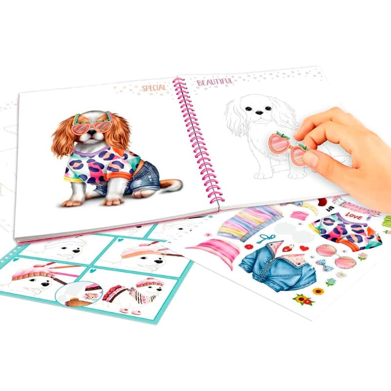 TopModel Create Your Doggy Colouring Book thumbnail 4