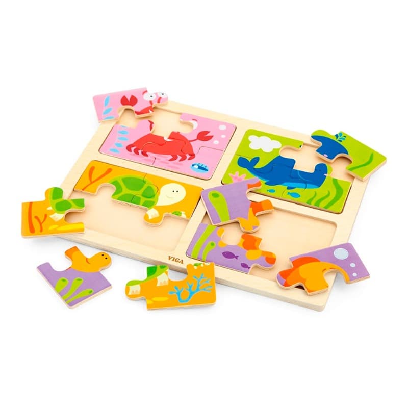 VIGA 4 Puzzles in 1- Sea