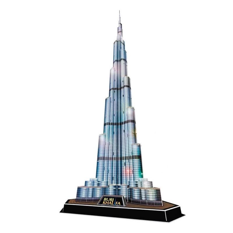 Cubicfun 3D Puzzle Led Burj Khalifa -136 Pcs thumbnail 2