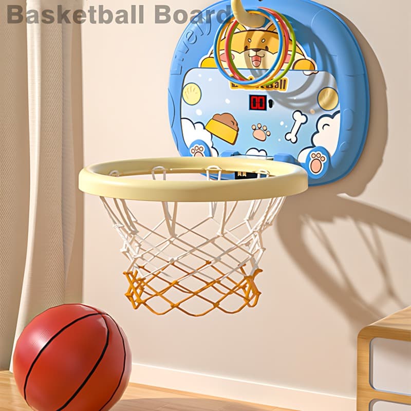 Beluckier Upgraded 2 In 1 Basketball Backboard - Blue thumbnail 2