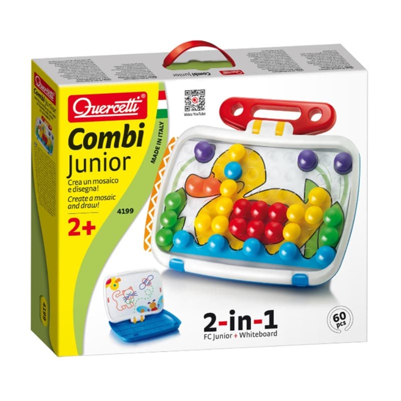 Quercetti 2-in-1 Combi Junior Mosaic Insert 60 Pin