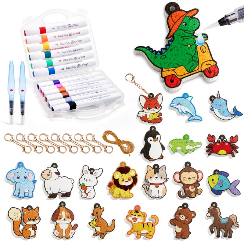 Joycat Animal 3D Foam Texture Painting Kit Diy Craft Toy for Kids thumbnail 5