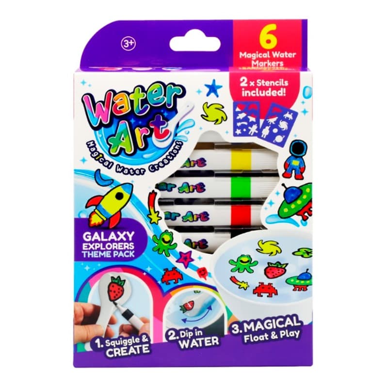 Watercolor Art Markers and Spatula 6pcs Assorted