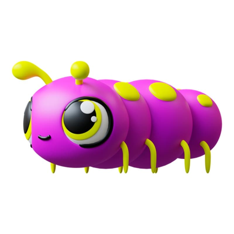 Jiggly Pets Bugs Plush Caterpiller thumbnail 2