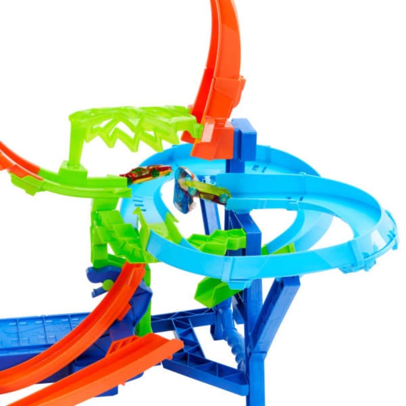Hot Wheels Stunt Tracks Mid-Air Crash Playset thumbnail 4