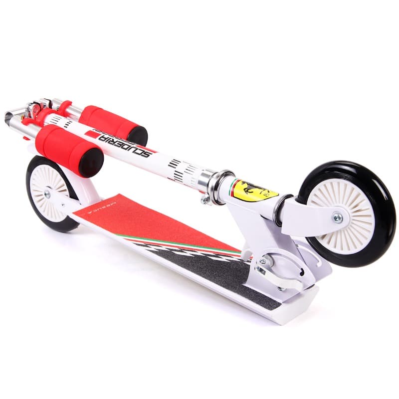 Mesuca Ferrari 2 Wheeler Scooter - White thumbnail 2