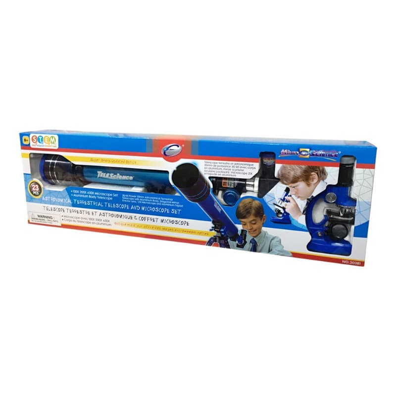 Micro Science Astronomical Terrestrial Telescope And Microscope Set thumbnail 2