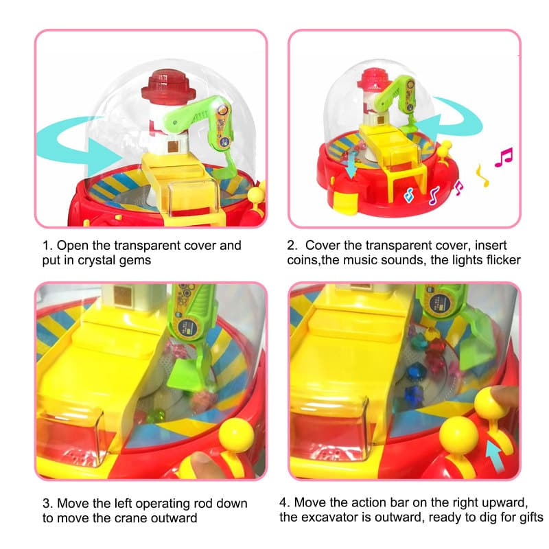 Candy Grabber Machine With Music And Lights thumbnail 5