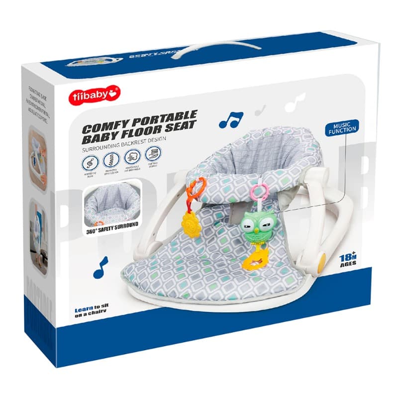 Baby Floor Seat With Music - Gray