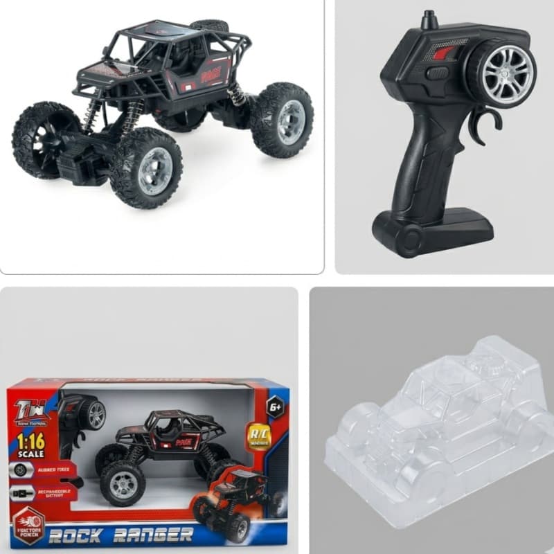 RC Rock Ranger 1:16 Rechargeable Remote Control Car thumbnail 2