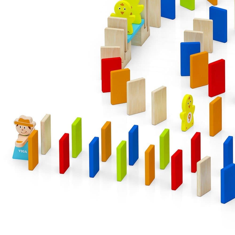 VIGA Domino Run Set - 116 Pcs thumbnail 2