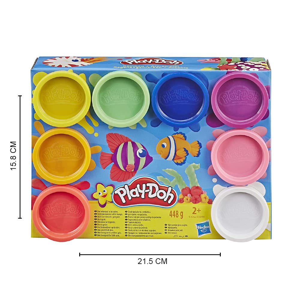 Play-Doh 8 Pack Neon Non Toxic Modeling thumbnail 3