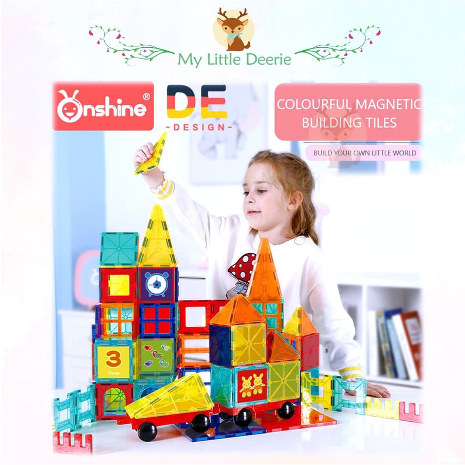 Onshine 3D Magnet Building Tiles - 78 Pcs