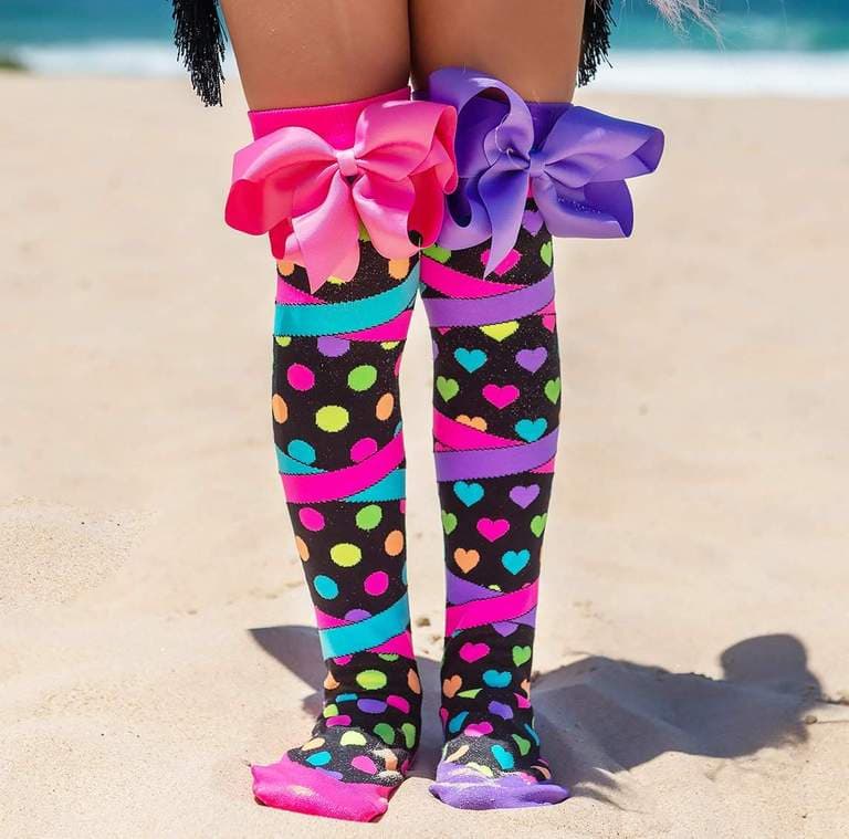 Madmia Tiful Ballet Socks With Bow - Large thumbnail 2